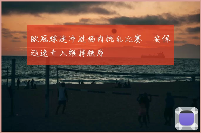 欧冠球迷冲进场内扰乱比赛　安保迅速介入维持秩序