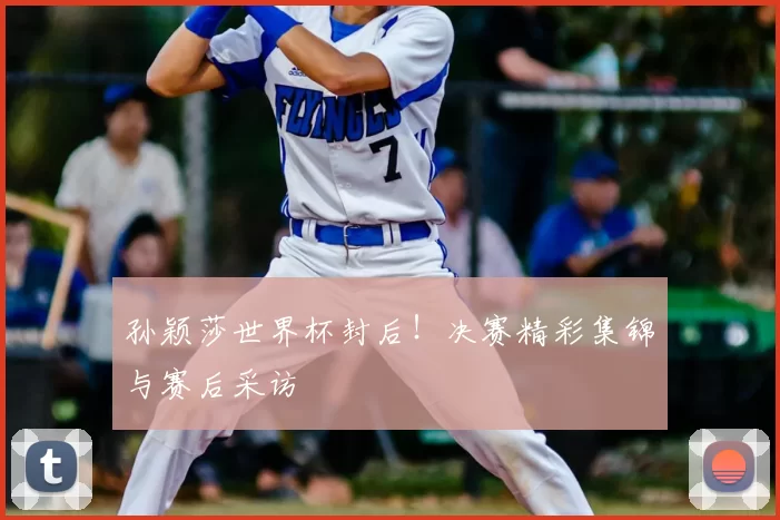 孙颖莎世界杯封后!决赛精彩集锦与赛后采访